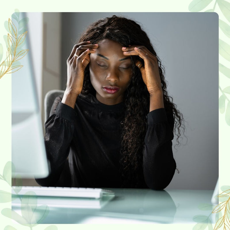 woman stressed out and tired