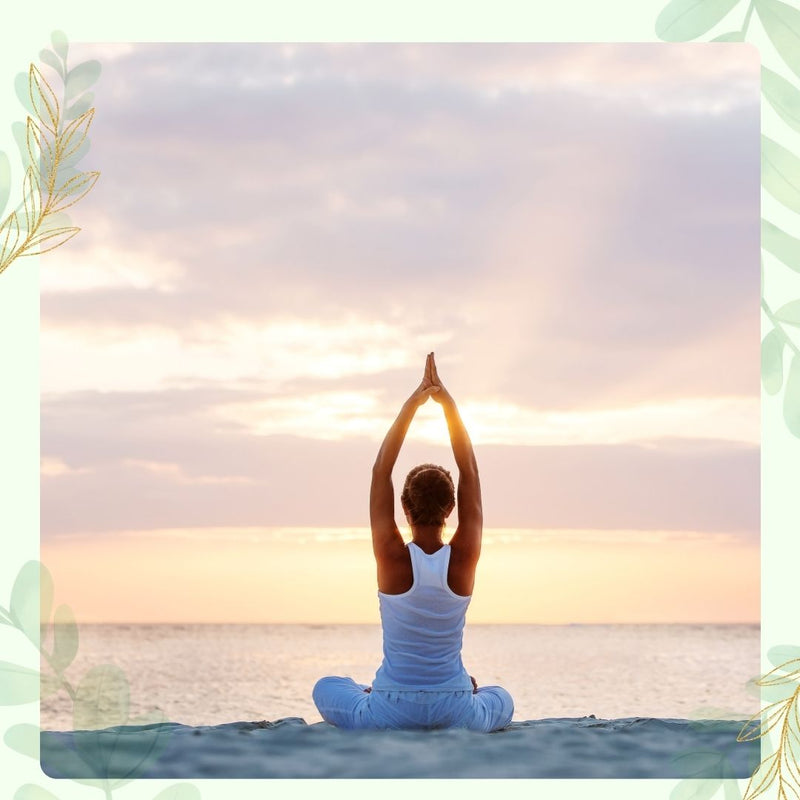 woman doing yoga 