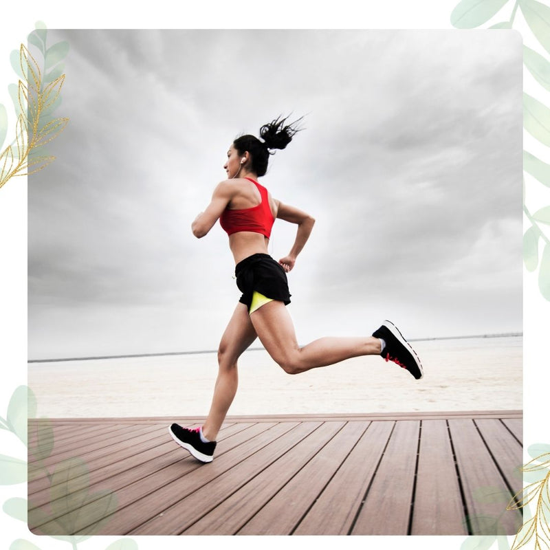 woman going for a run