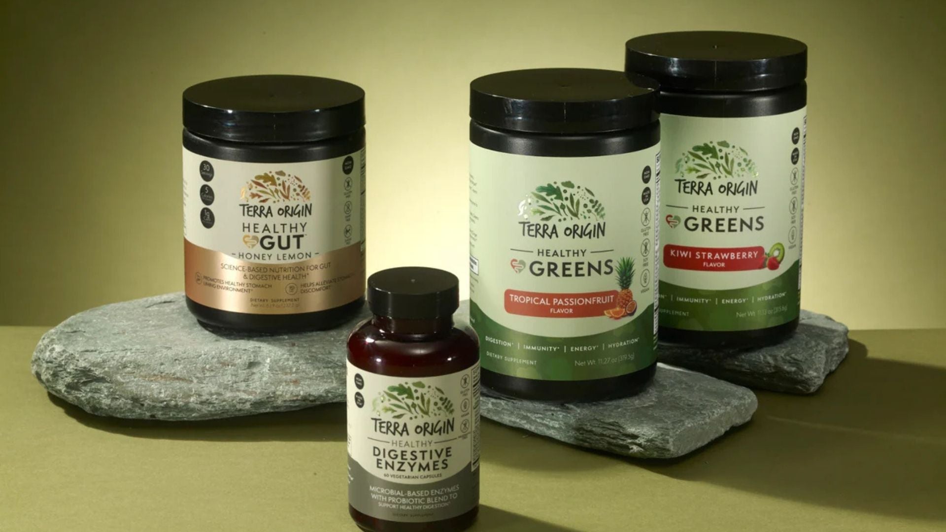 Different Healthy Greens Products