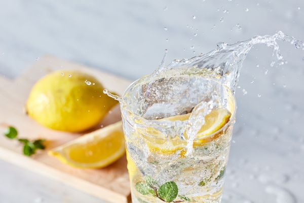 water with natural ingredients 
