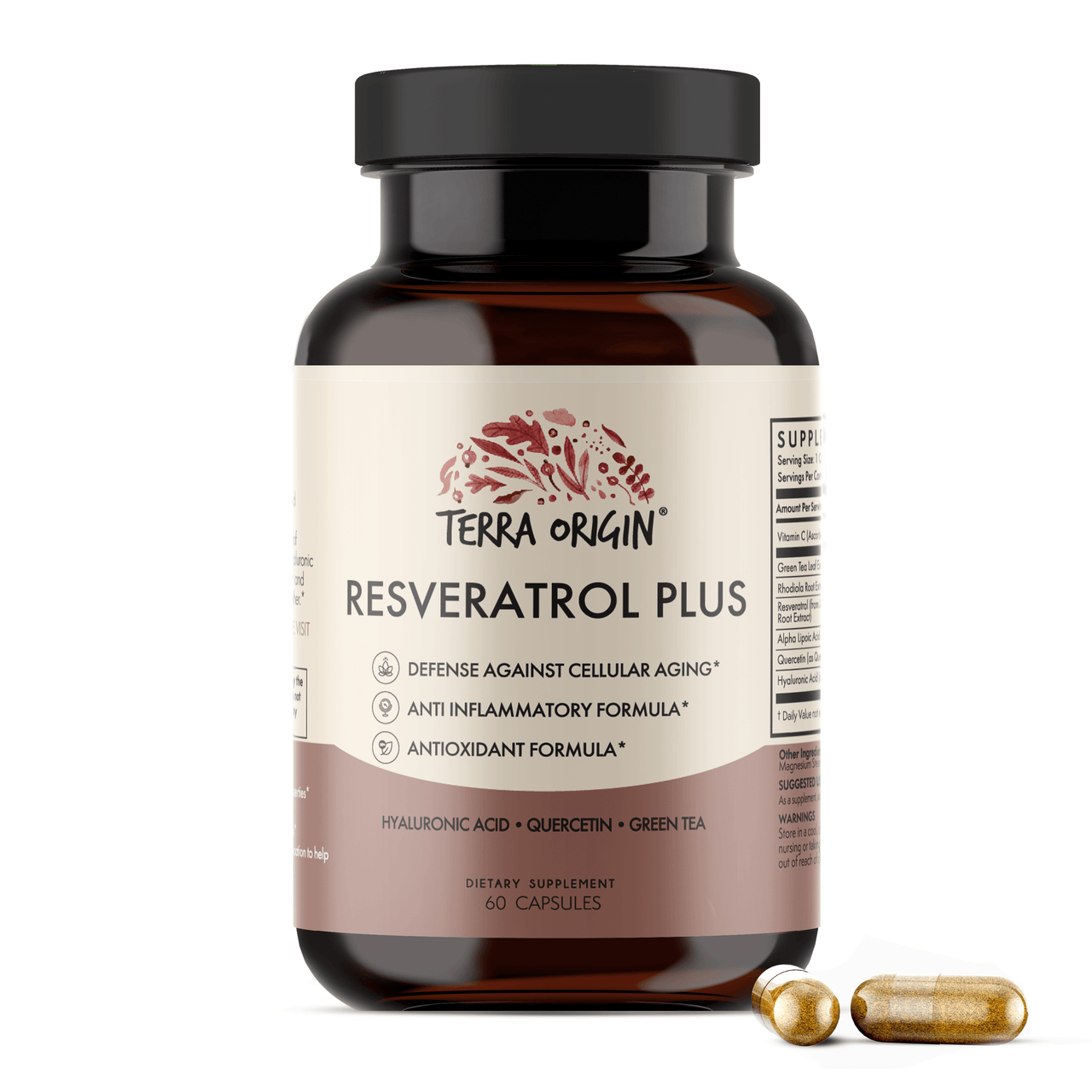 Resveratrol Youthful Skin & Antioxidant Capsules