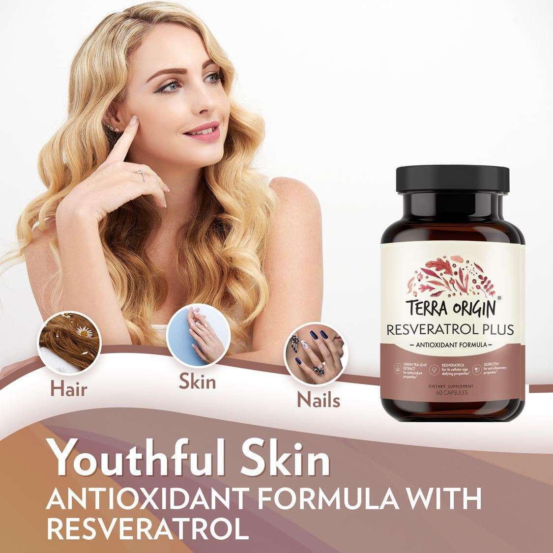 Resveratrol Youthful Skin & Antioxidant Capsules